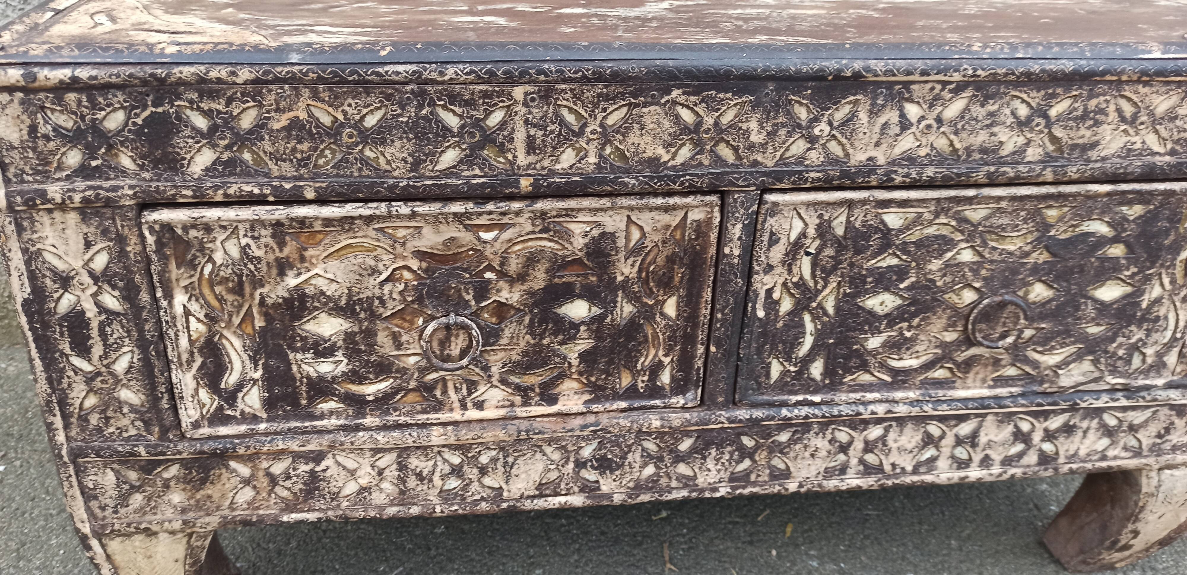 Small old chest with two drawers