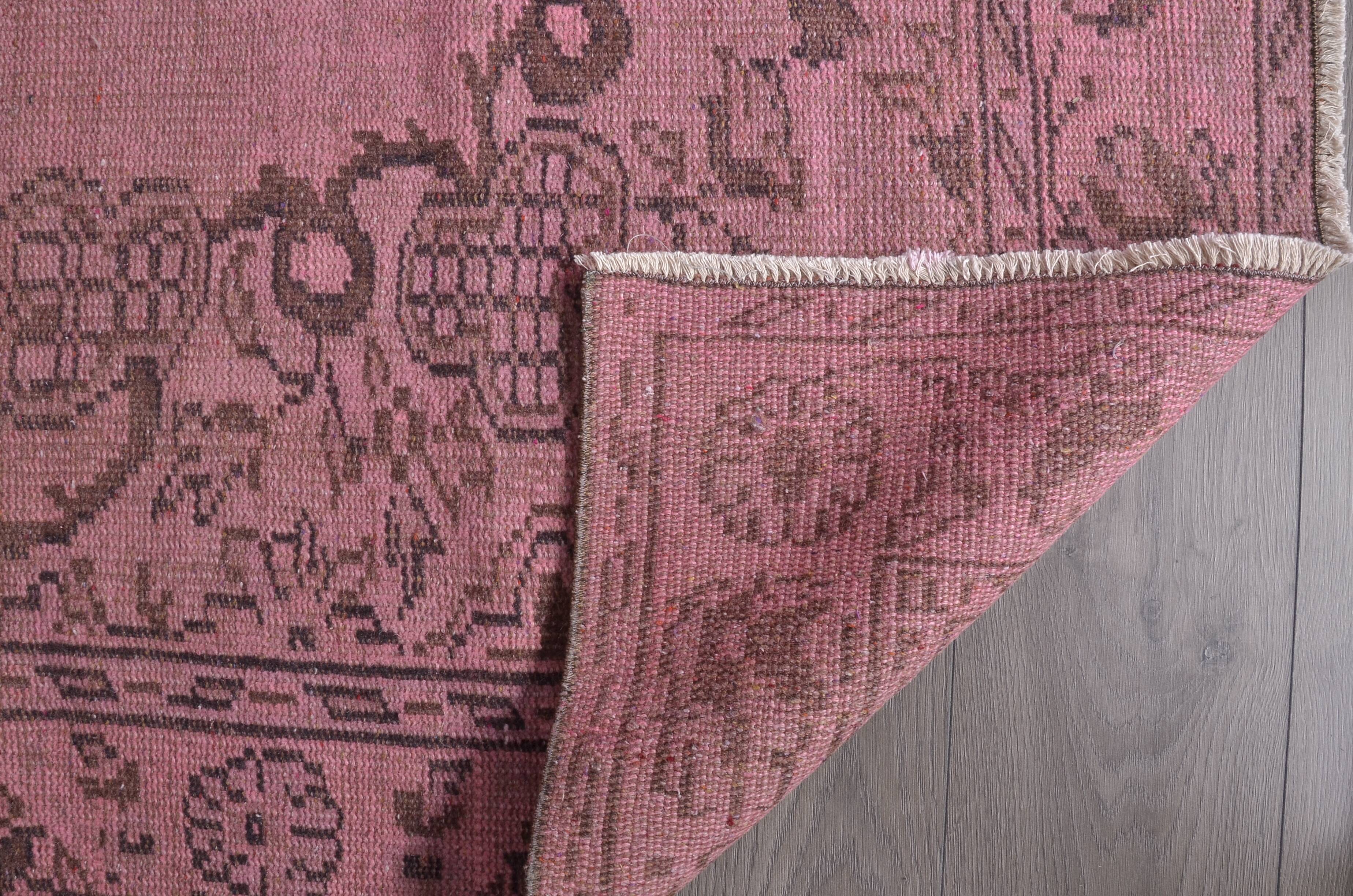 Pink Oushak Turkish Carpet sku 1129