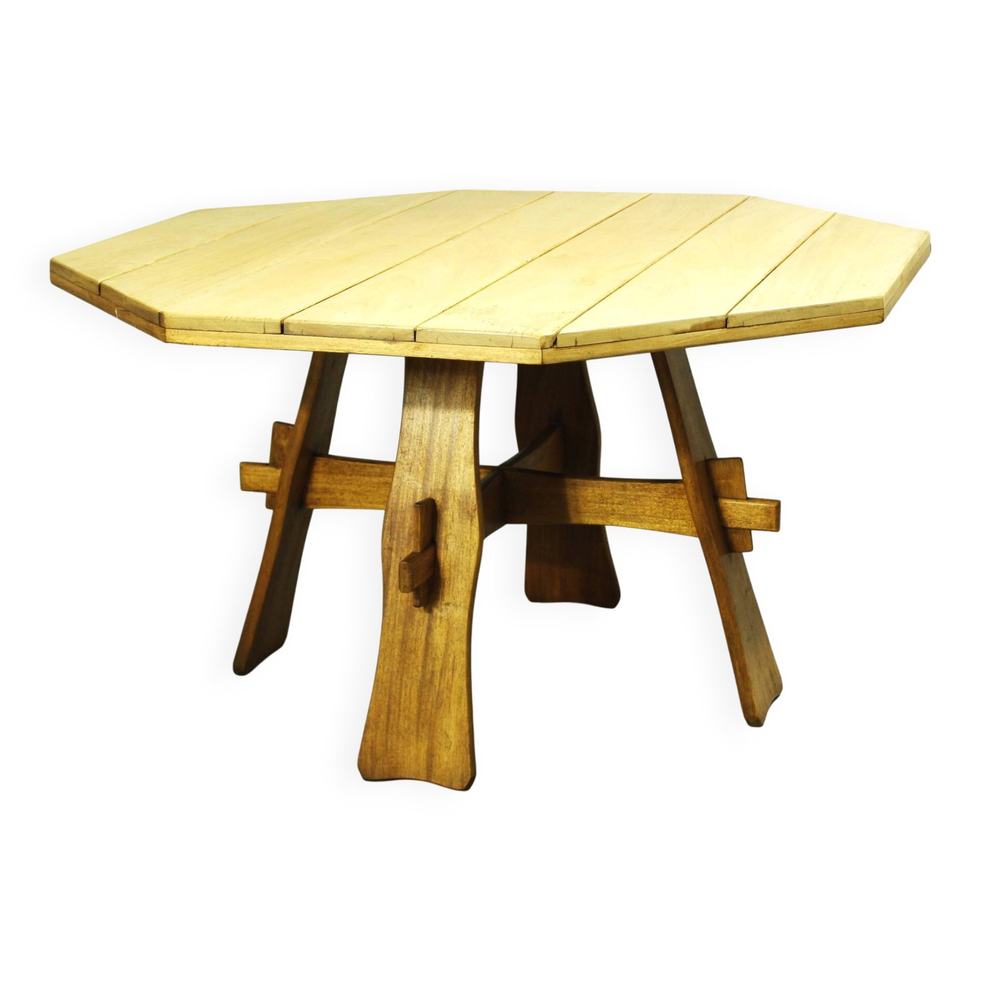 Brutalist Teak Garden Table, 1970s