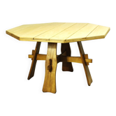 Brutalist Teak Garden Table, 1970s
