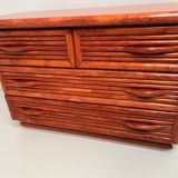Maugrion rattan chest of drawers from the 60s/70s