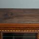 Rare small marquetry display cabinet, louis xvi style – mid 19th century