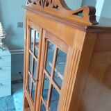 Louis XV style rosewood marquetry display case