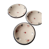 Lot de 3 plats mari‐lou de Sarreguemines