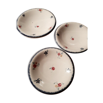 Set of 3 mari-lou dishes from Sarreguemines