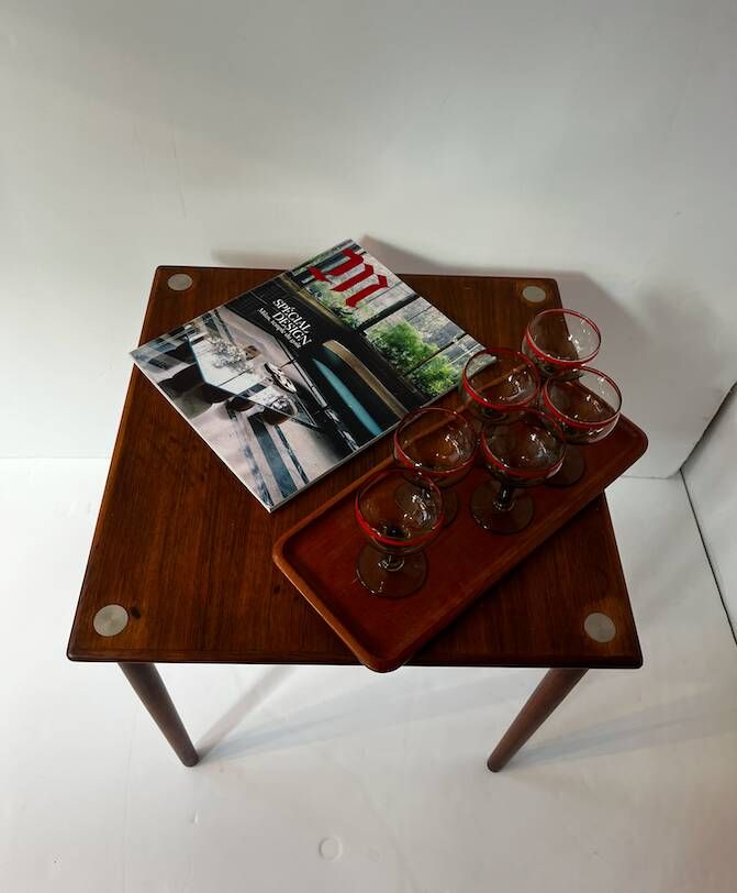Table d'appoint carré en palissandre
