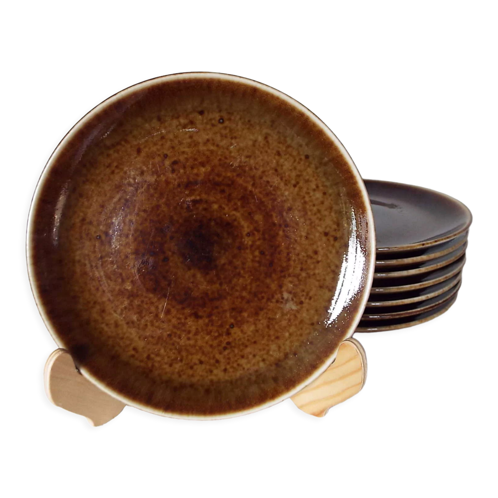 8 Nancy CNP stoneware dessert plates