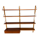 Poul Cadovius mid-century modern modular teak wall unit shelving for Cado, 1960