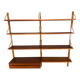 Poul Cadovius mid-century modern modular teak wall unit shelving for Cado, 1960