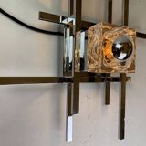 Cubic, Wall Lamp by Gaetano Sciolari, 1970s