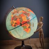 World map terrestrial 1983