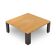 Square coffee table Eretteo by Orni Halloween for Artemide, 1970s
