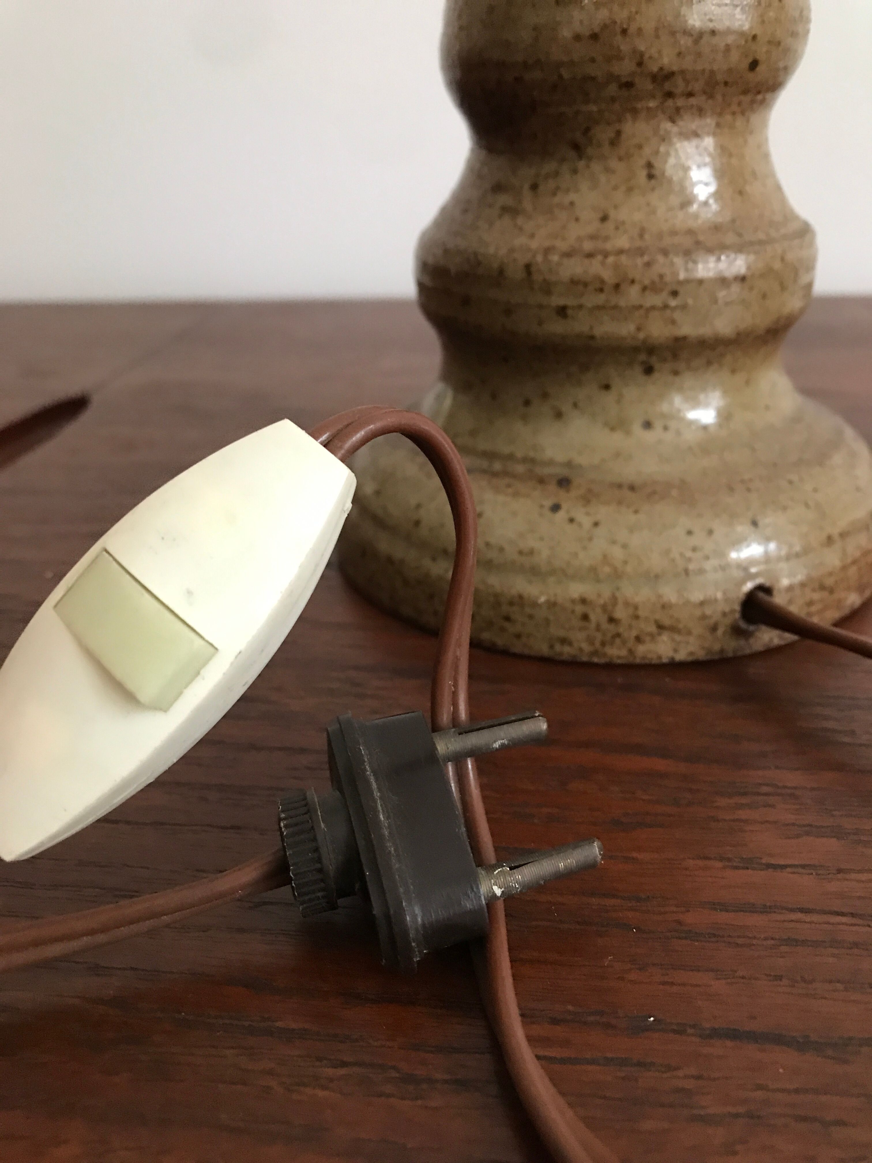 Pyrite stoneware lamp foot 60s