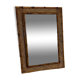 Rectangular rattan mirror