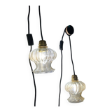 Paire de baladeuses opalines vintage