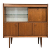 Vintage Scandinavian highboard in teak, 1960s.