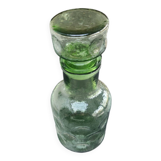 Vintage bubbled glass carafe.