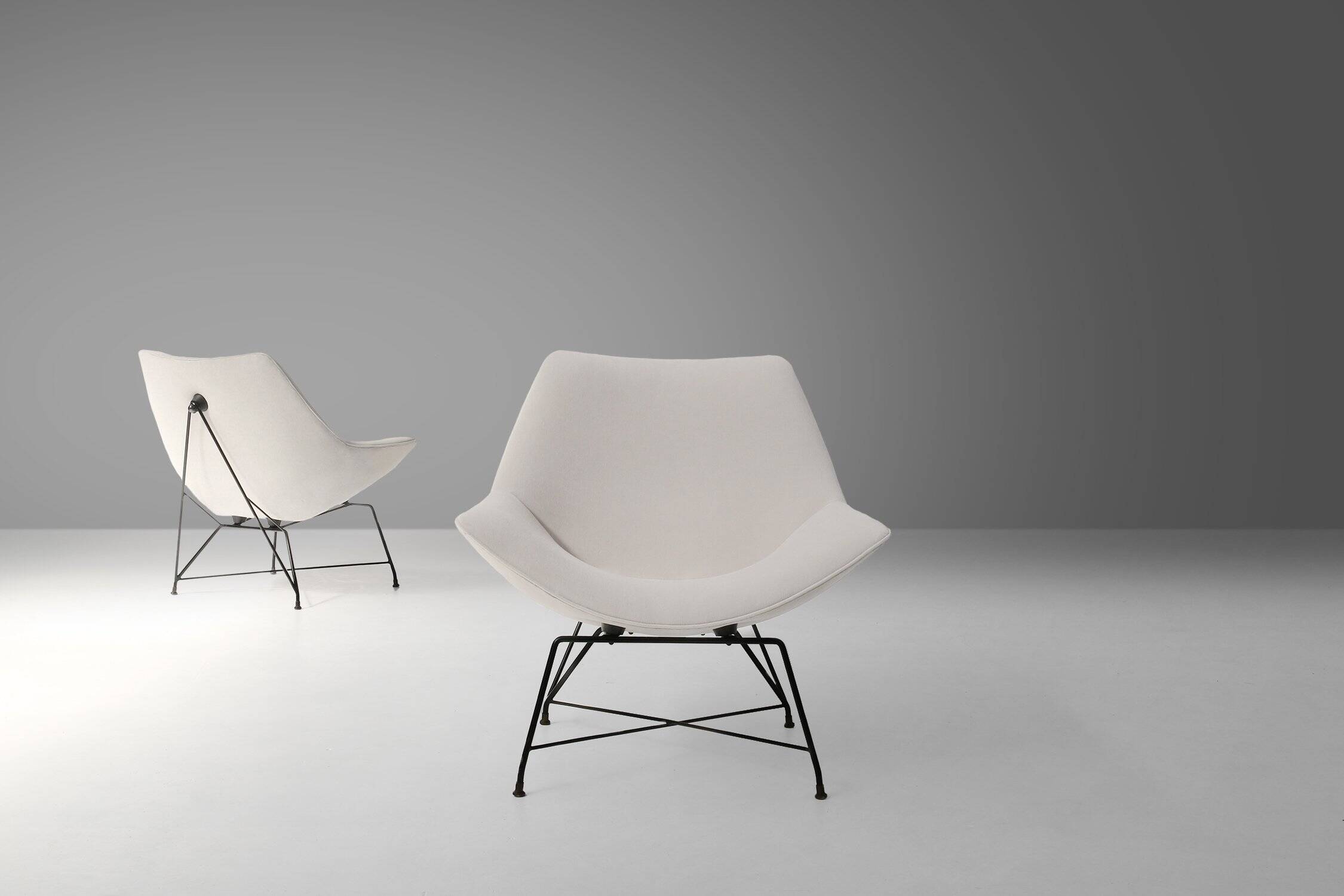 Cosmos Living Room Set of 3 by Augusto Bozzi for Saporiti, Italy, 1954