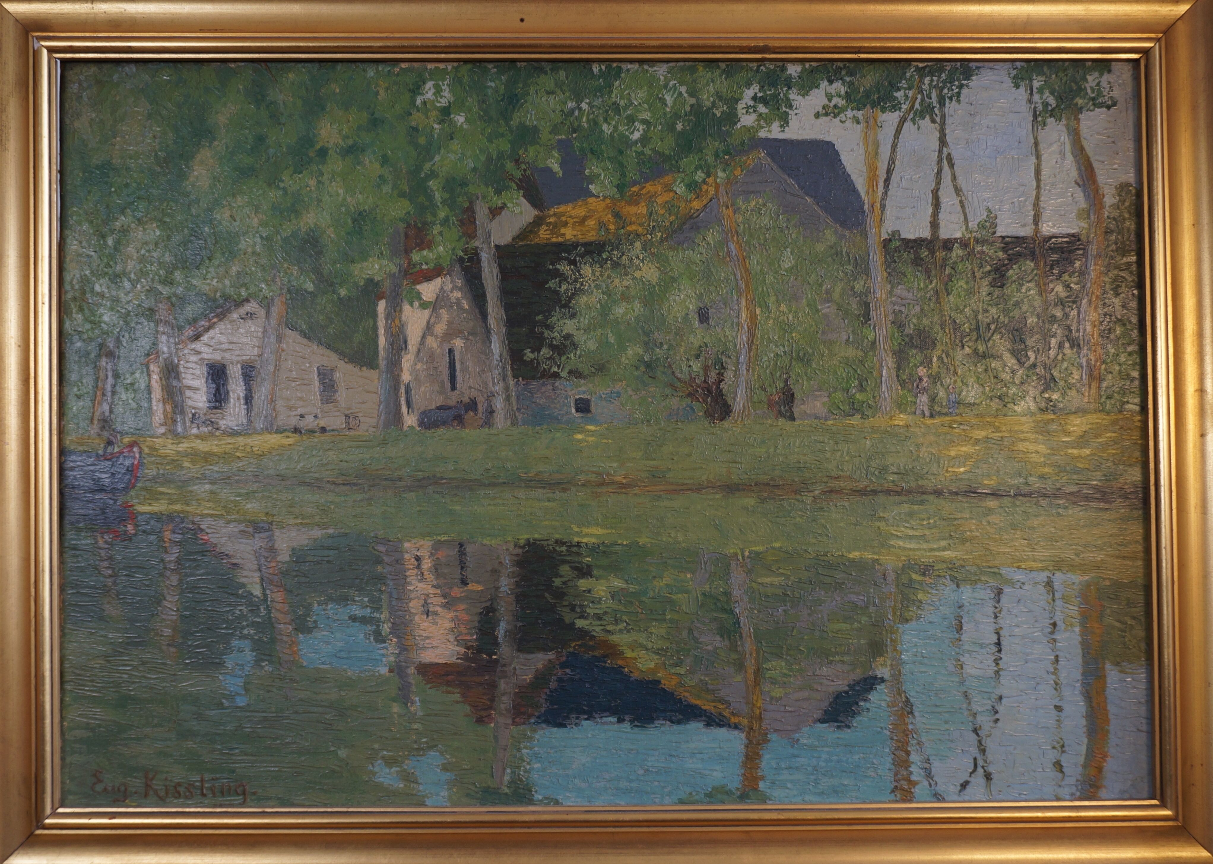 Eugene Kissling, The Nivernais Canal near Escolives, Yonne, 1942