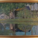 Eugene Kissling, The Nivernais Canal near Escolives, Yonne, 1942