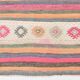 5x7 Multicolor Striped Kilim Rug, Traditional Oriental Carpet, 142x203 Cm