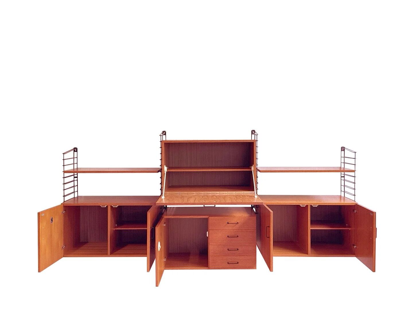 Musterring teak modular wall system – wide wall unit