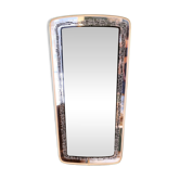 Large 1950s rear-view mirror