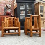 70s bamboo living room