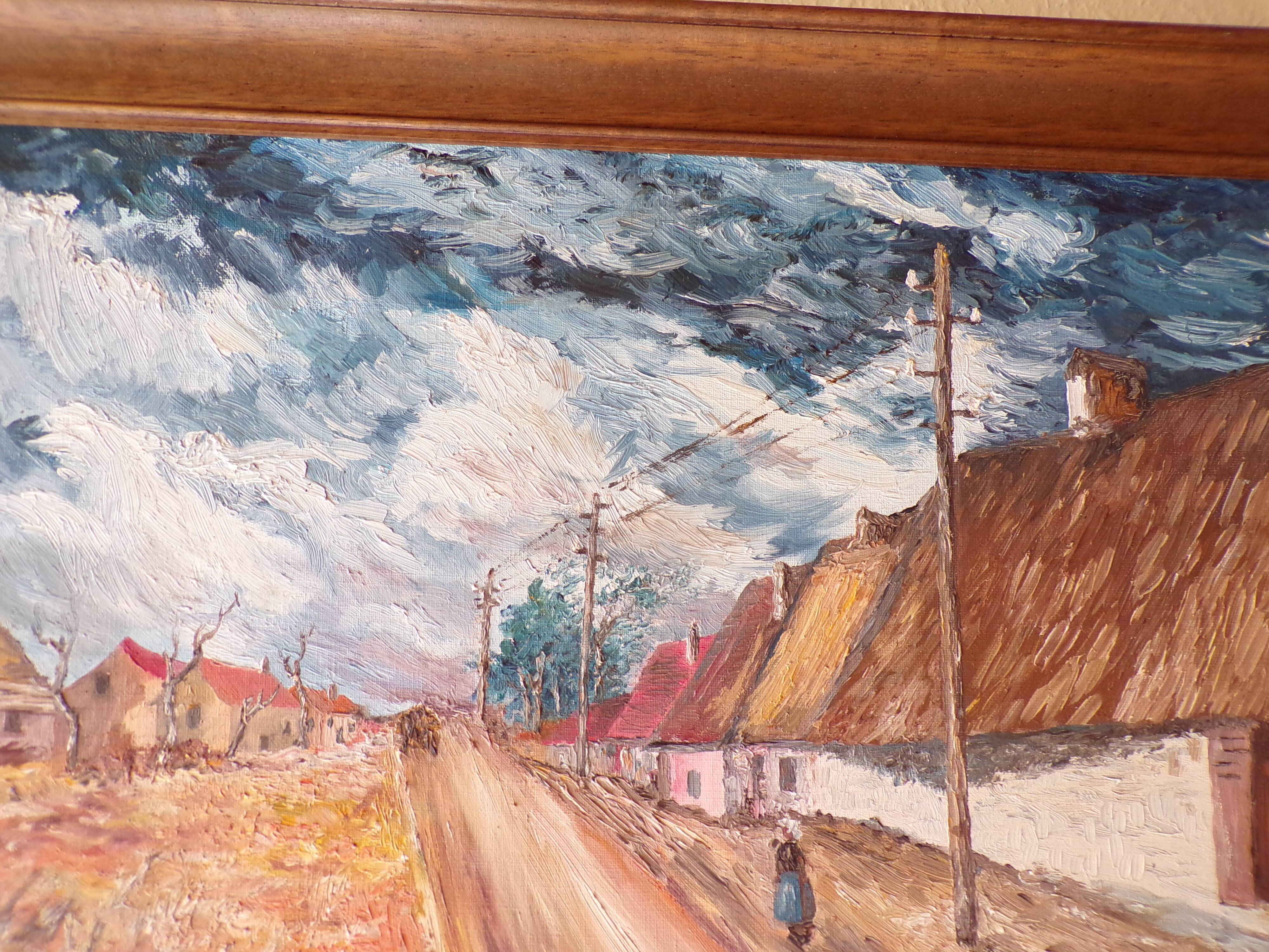 Landscape Breton oil on canvas