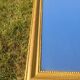 Antique Louis-Philippe mirror, gilded and patinated.