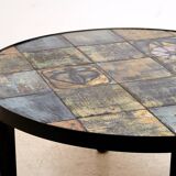 1960s enameled ceramic coffee table