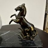 Art Deco style Horse marble lamp
