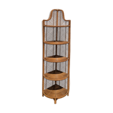Étagère vintage en rotin