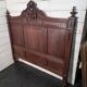 Antique solid oak headboard