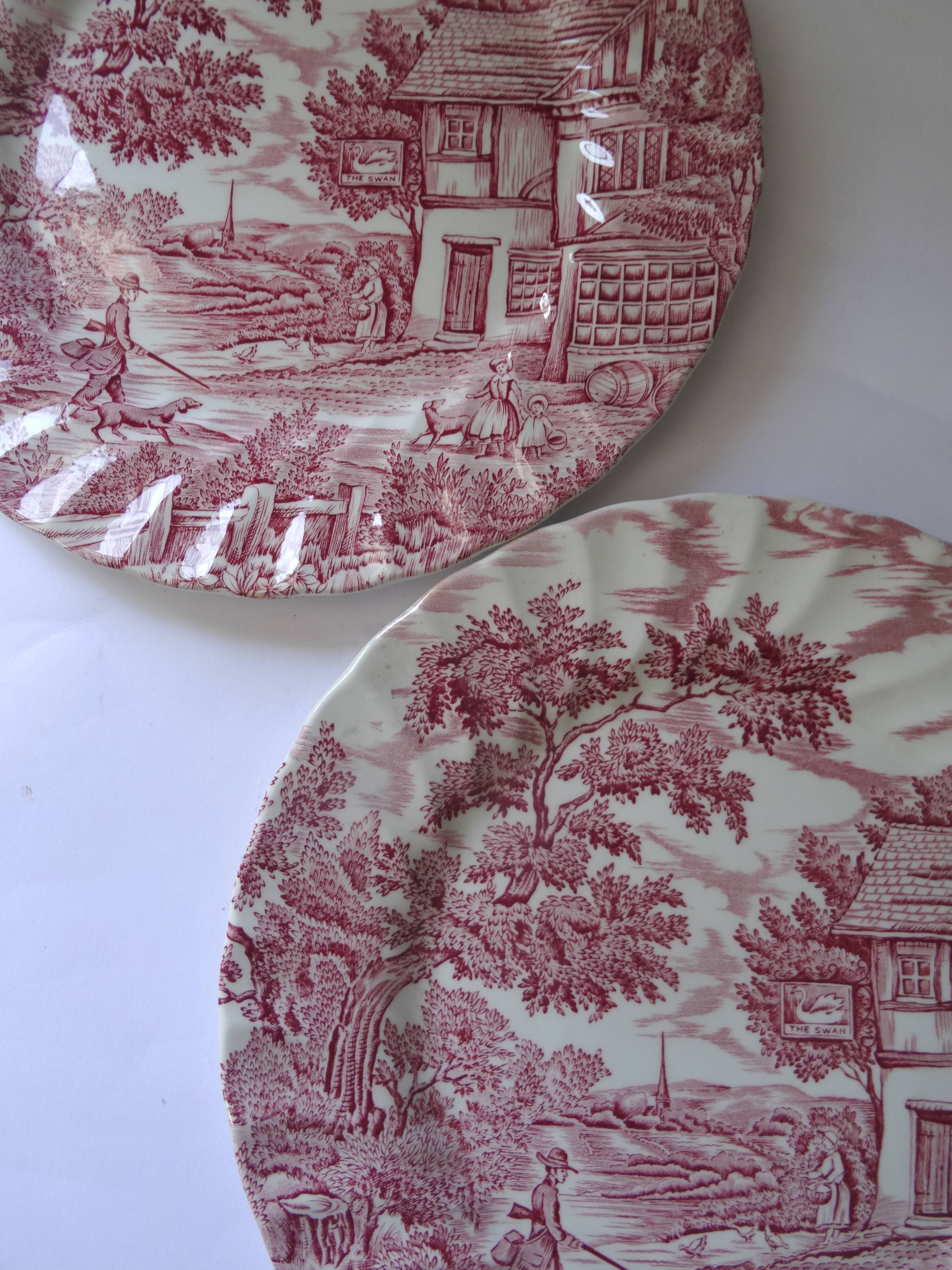 2 Myott The Hunter English plates