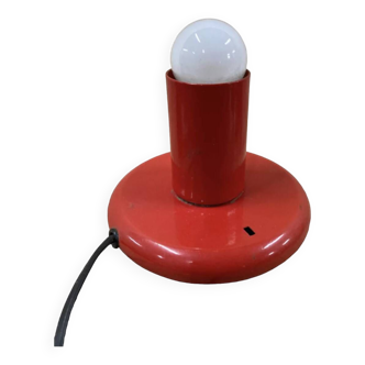Lampe 1970 Kama Keur métal rouge