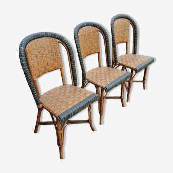 Rattan bistro chairs