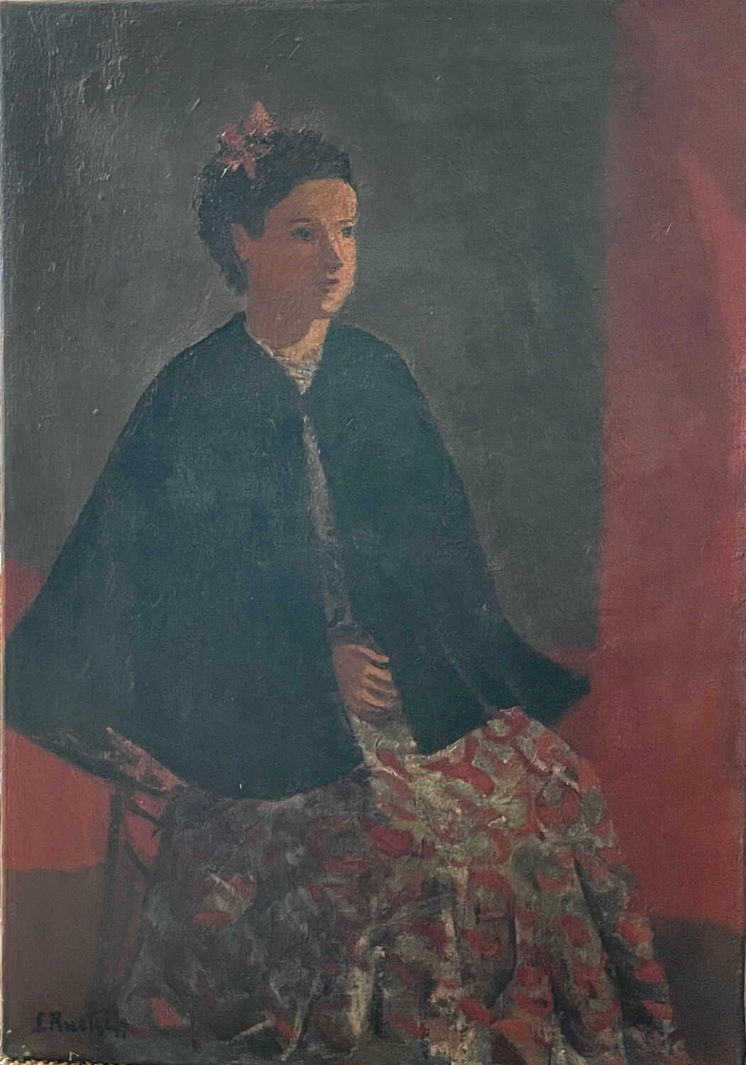 Tableau femme assise