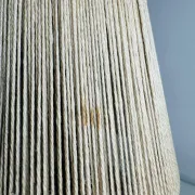 Lampe de table en céramique et sisal par Agne Aronsson, Suède, années 1960.
