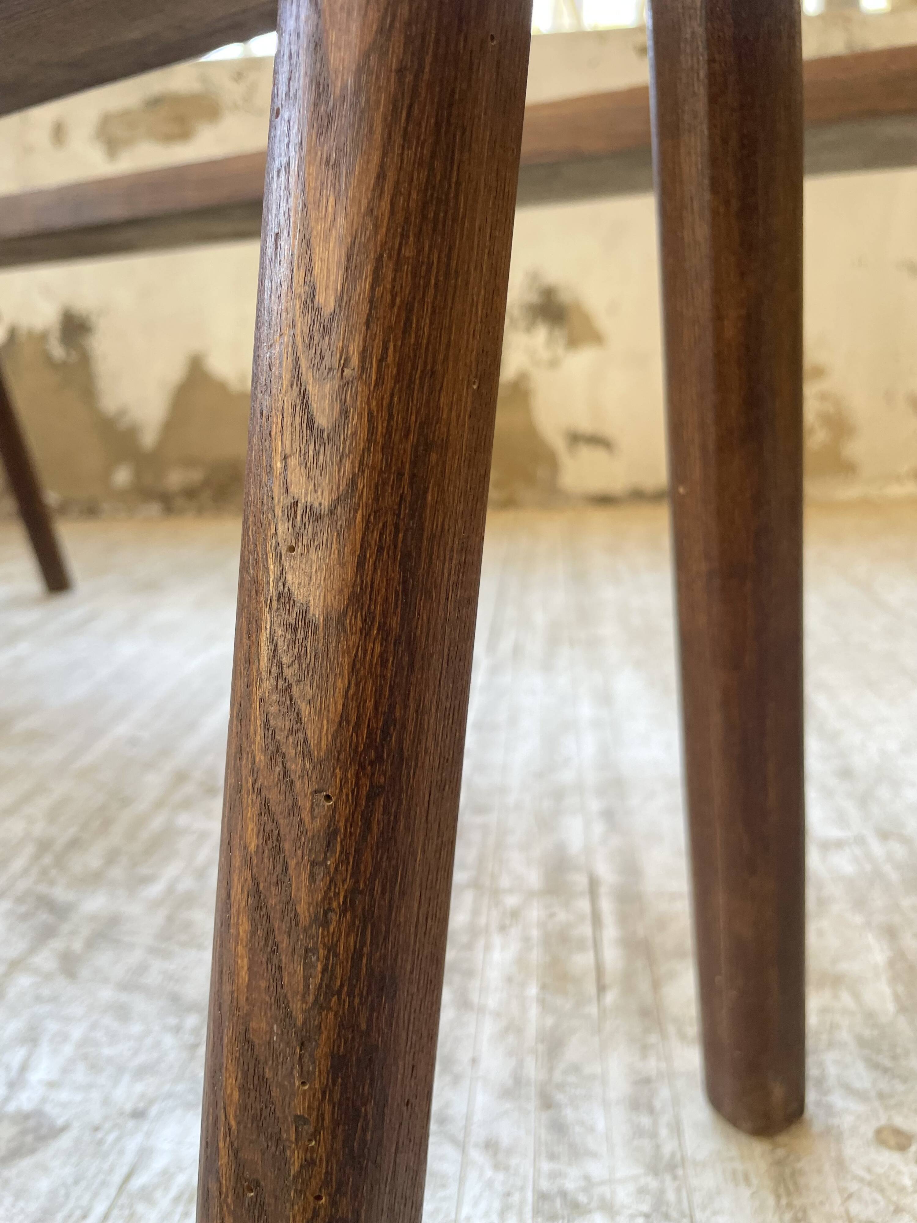 Pair of 3m solid oak farmhouse benches