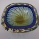 Blue Brown Sommerso Murano Glass Bowl or Ashtray by Flavio Poli, Italy, 1960s