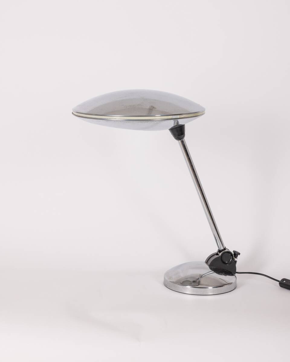 Vintage table lamp 60's ufo model design aluminor