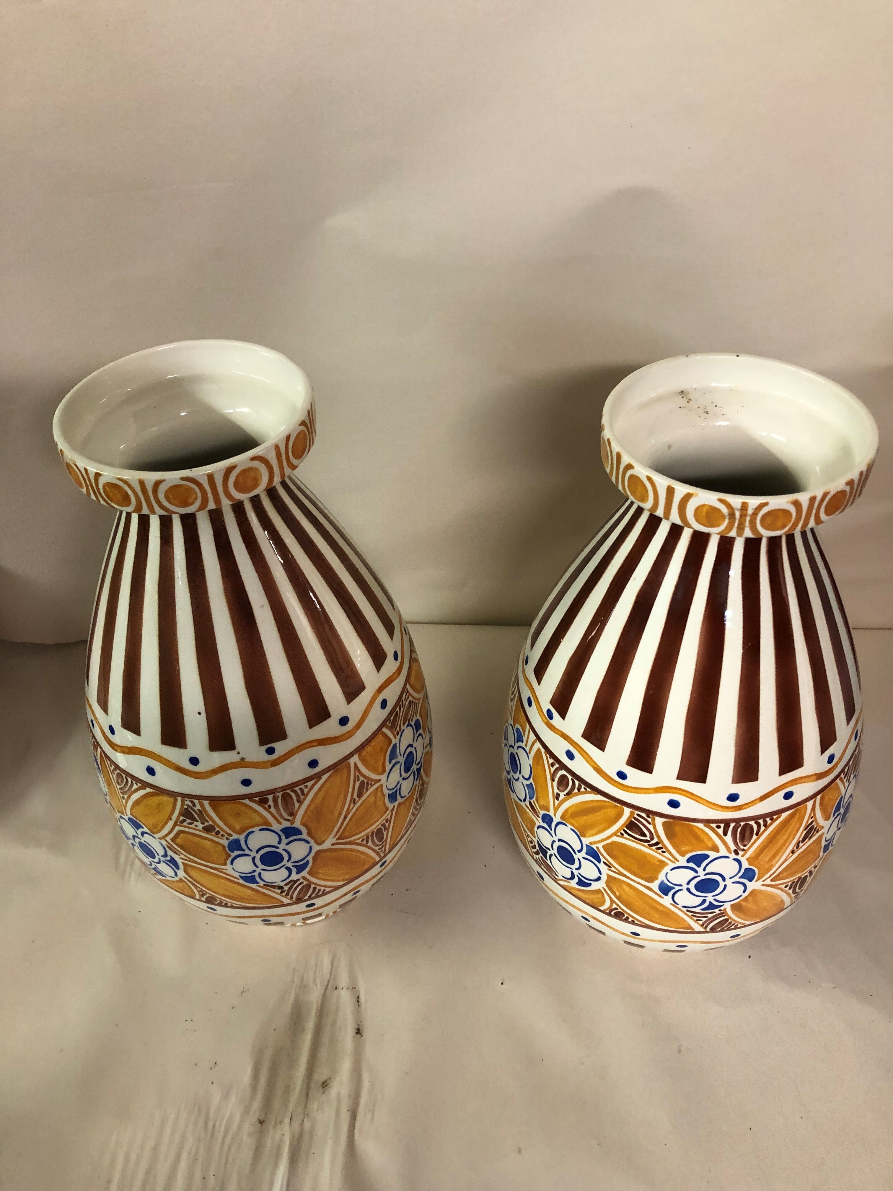 Pair of ceramic vases