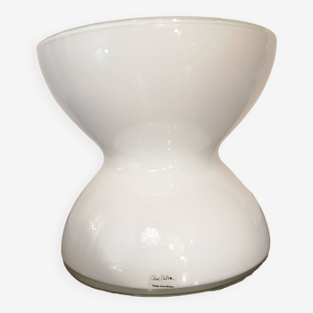 Vase en verre fait main modèle diabolo XL design Anne Nilsson Ikea vintage 1999