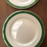 5 assiettes plates anciennes Digoin Sarreguemines