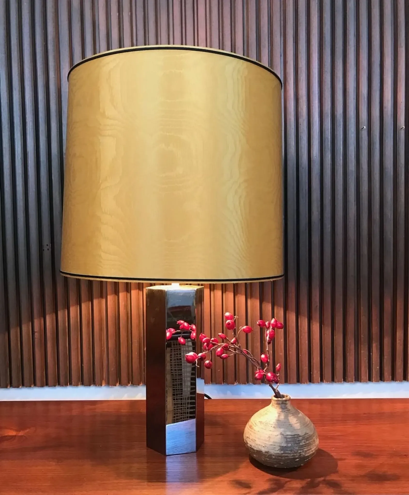 Sculptural Chromed Table Lamps by Ingo Maurer for Design M, 1960s, Set of 2