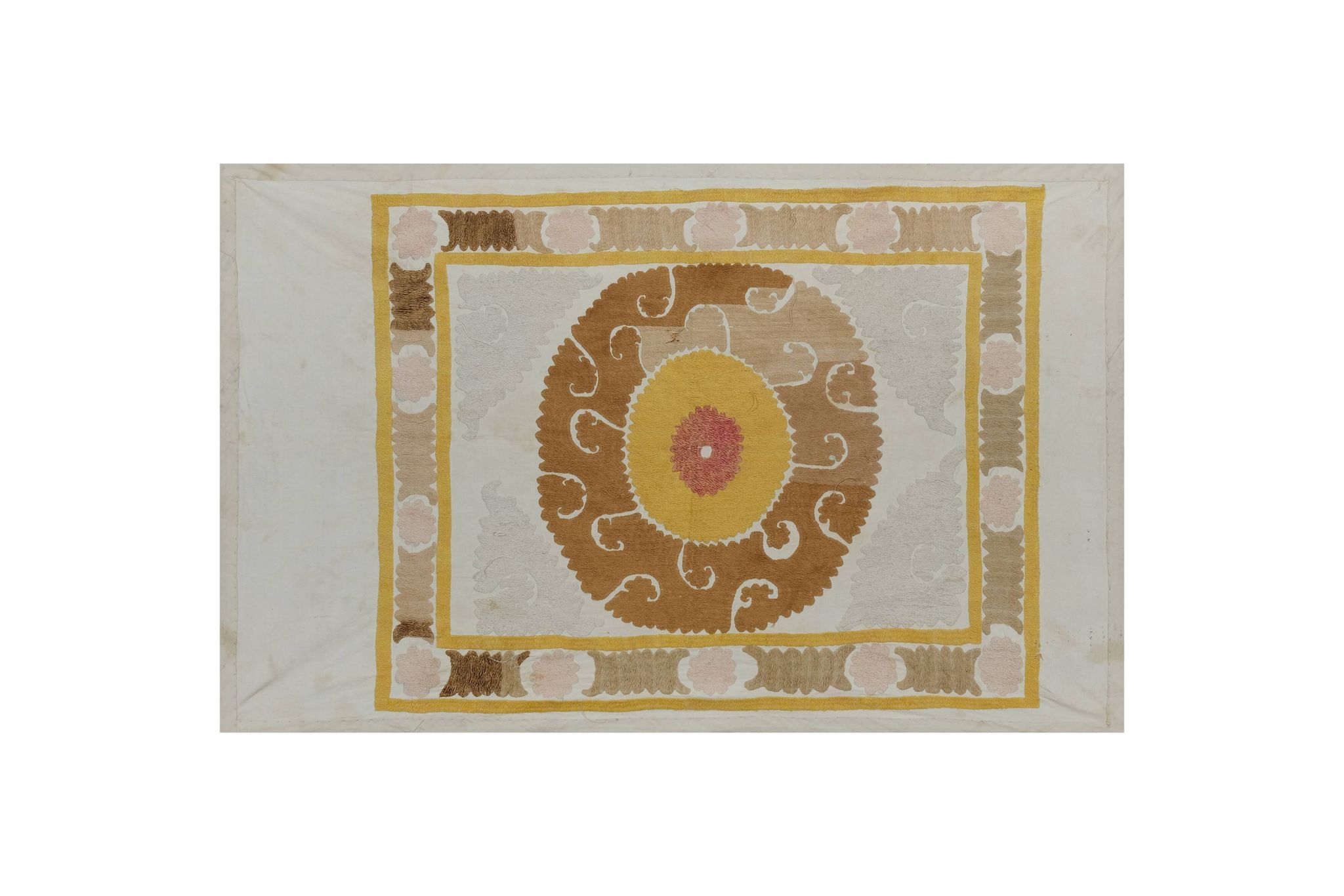 Hand knotted rug, vintage Turkish rug 68x105 cm