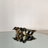 4 wooden napkin rings in the shape of a duck, made by Thiriet in France