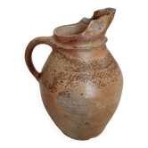 Ancienne cruche de ferme en grès émaillé