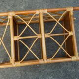Small rattan shelf, 3 shelves, vintage